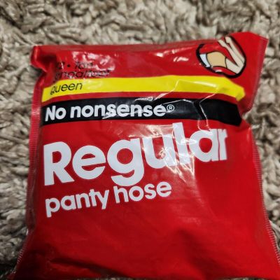 Vintage No Nonsense Panty Hose Regular Size Queen Tan